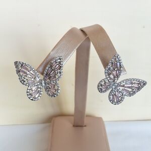 Elegant Butterfly Crystal Earrings